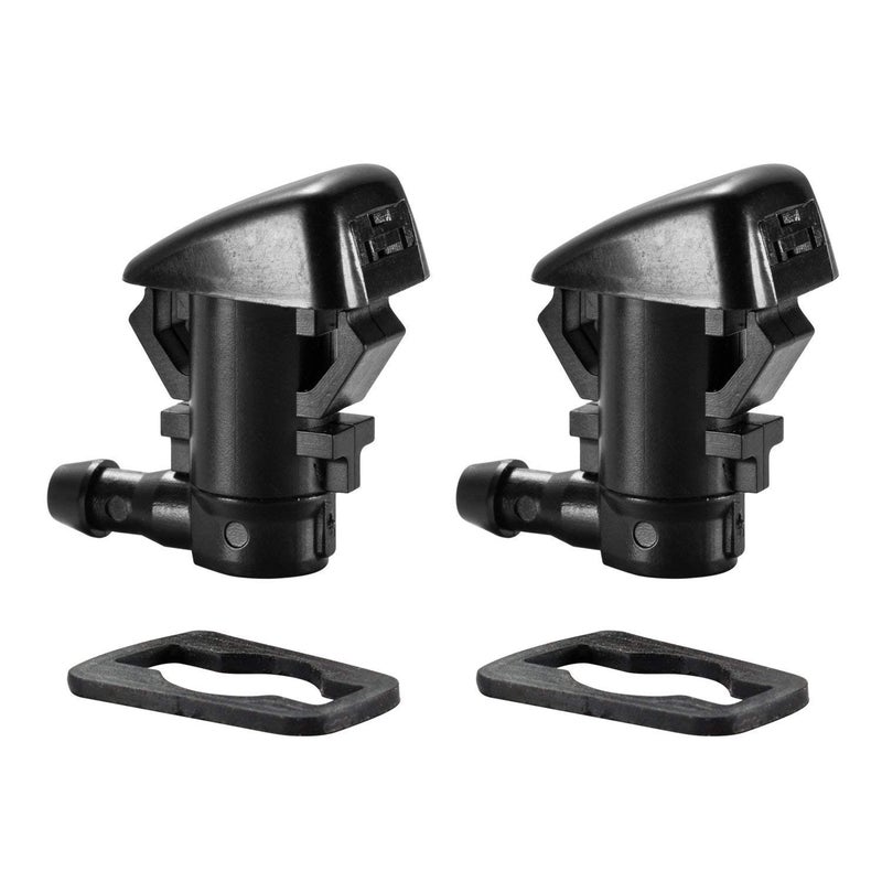 DICOOL 2pcs Windshield Washer Nozzles Fit for 2005-2016 Jeep Grand Cherokee, 2005-2013 Chevy Malibu, 2005-2010 Pontiac G6, 2007-2010 Saturn Aura, Replaces # 55372143AB, 15247800, 55156427AB, 55079049AA - Image 1